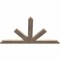 Ekena Millwork Saratoga Smooth Timber Gable Bracket, Douglas Fir, 48"W x 28"H x 1 1/2"D x 3 1/2"F, 14/12 Pitch GBW048X28X0204SAR00SDF - alternate 3